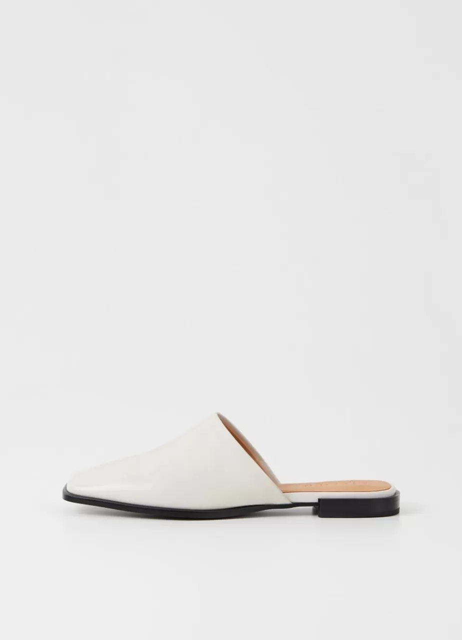 Vagabond Gina Mules Blanc Casse Cuir Best