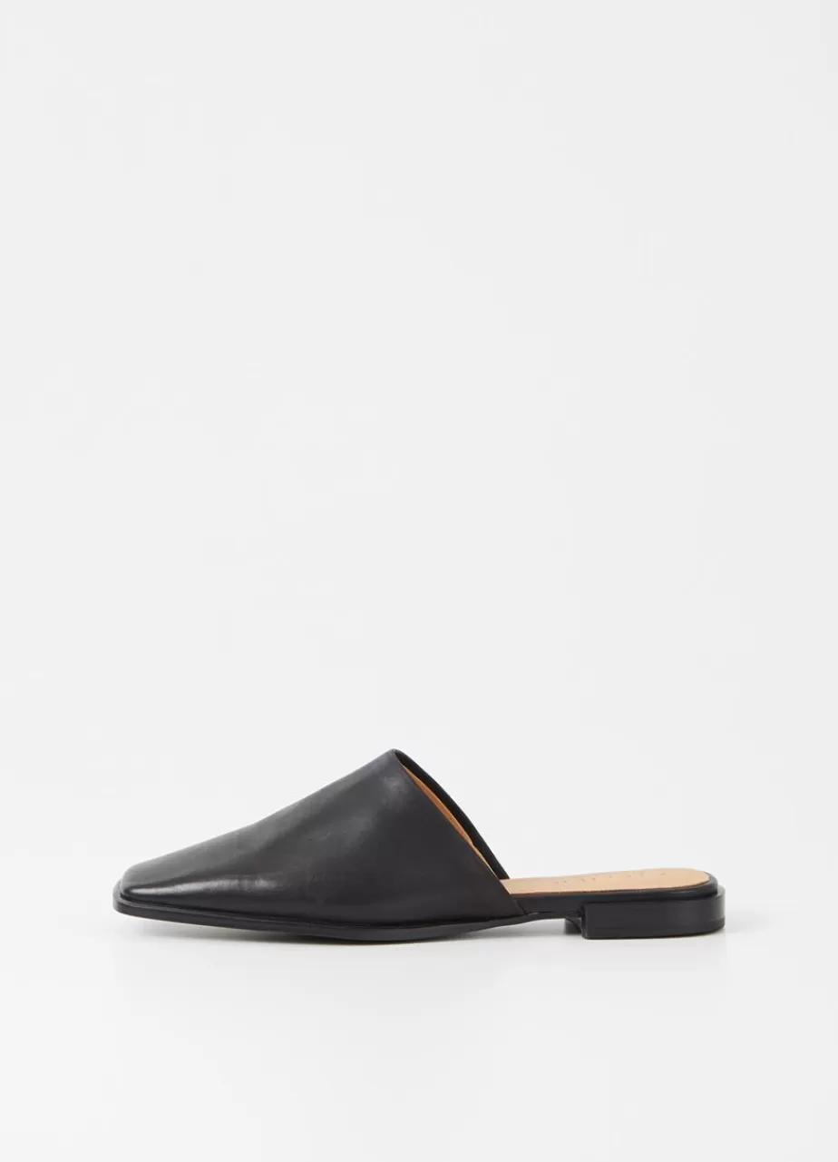 Vagabond Gina Mules Noir Cuir Discount