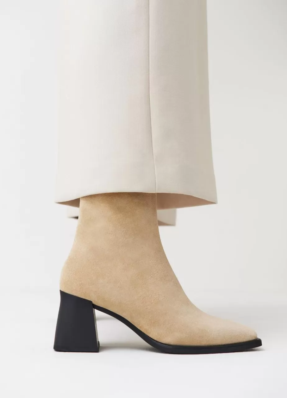 Vagabond Hedda Bottes Beige Daim Flash Sale