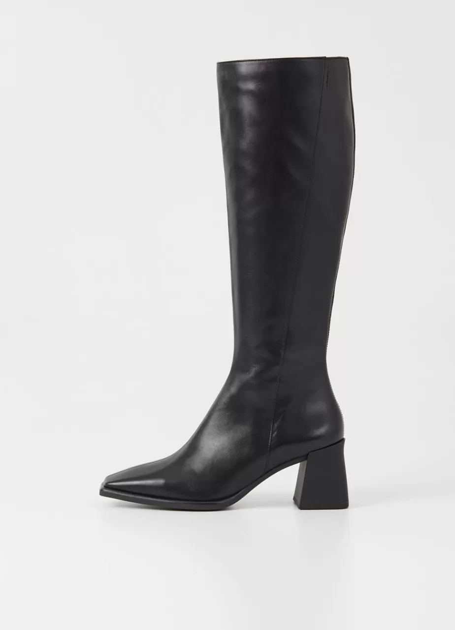 Vagabond Hedda Bottes Hautes Noir Cuir Fashion