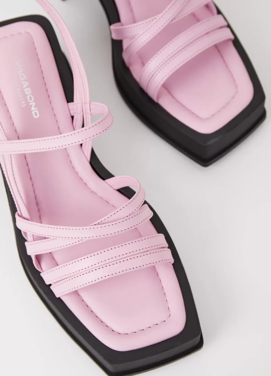 Vagabond Hennie Sandales Rose Cuir New