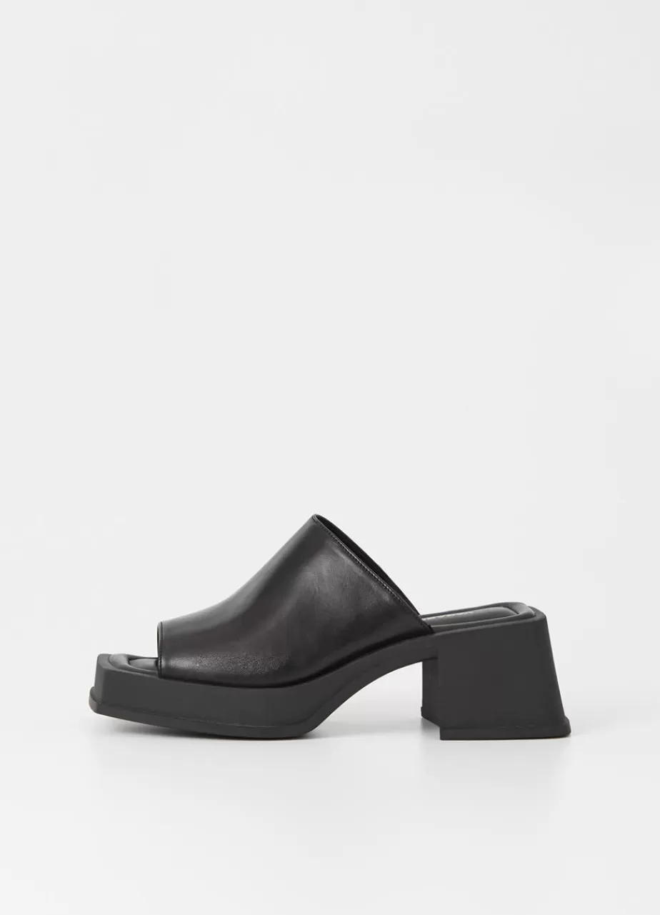 Vagabond Hennie Sandales Noir Cuir Clearance