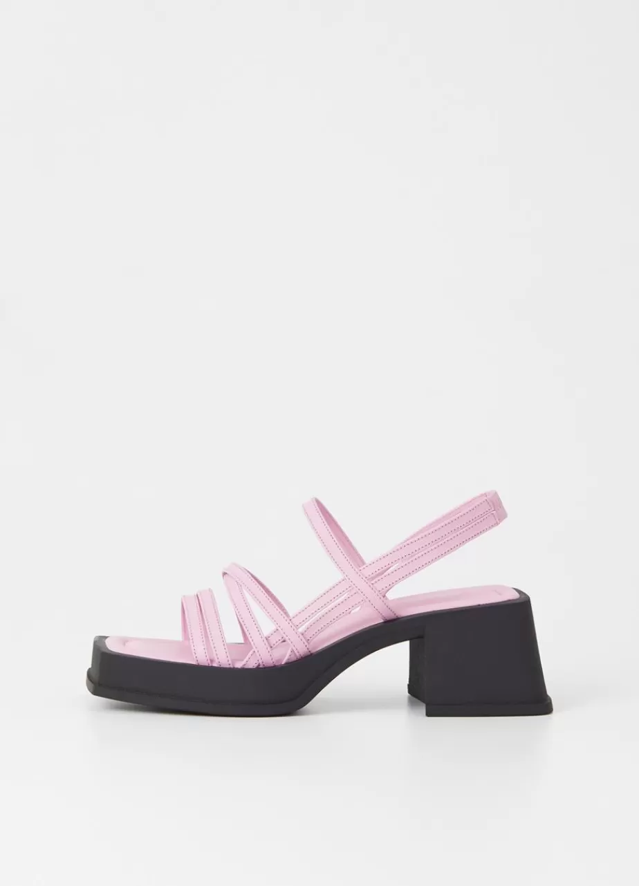 Vagabond Hennie Sandales Rose Cuir New