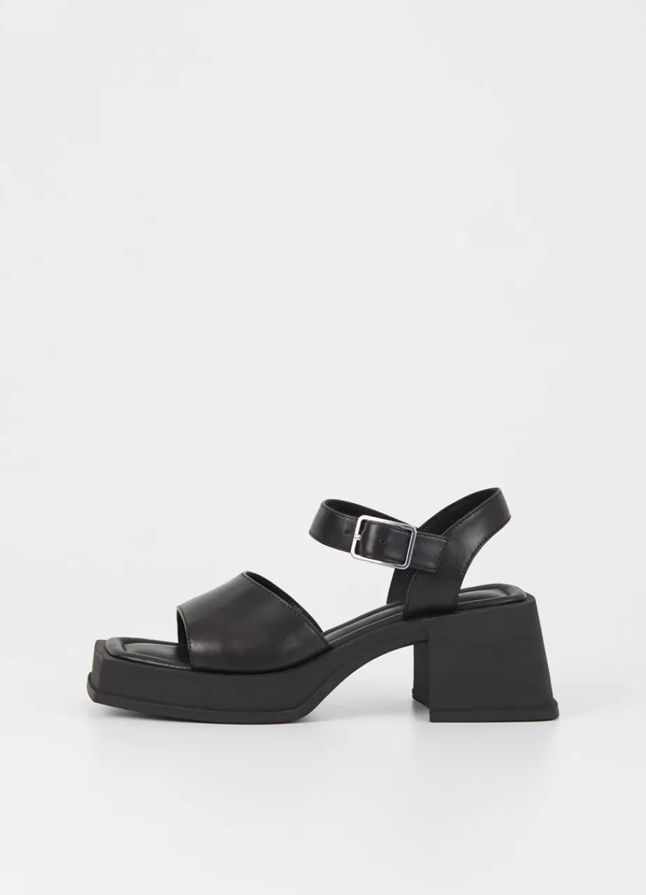 Vagabond Hennie Sandales Noir Cuir Fashion