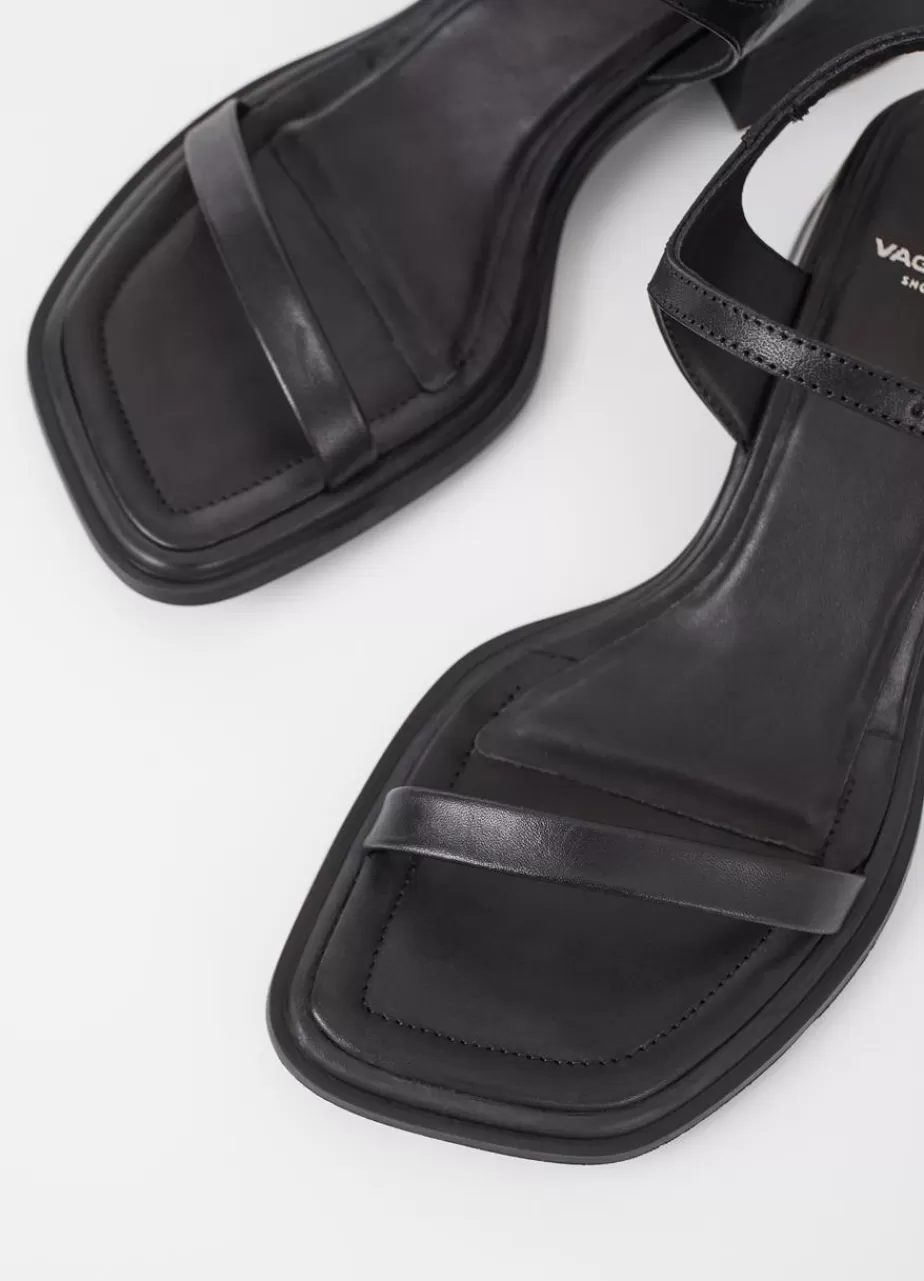 Vagabond Ines Sandales Noir Cuir Best Sale
