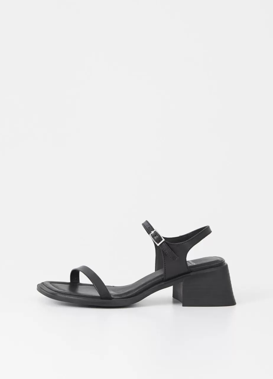 Vagabond Ines Sandales Noir Cuir Best Sale