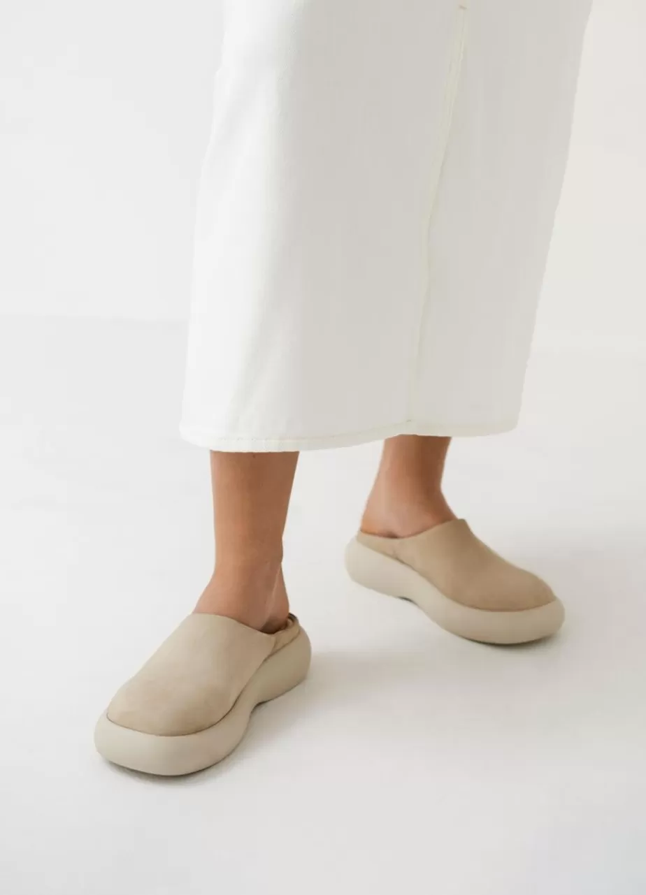 Vagabond Janick Mules Beige Nubuck Discount