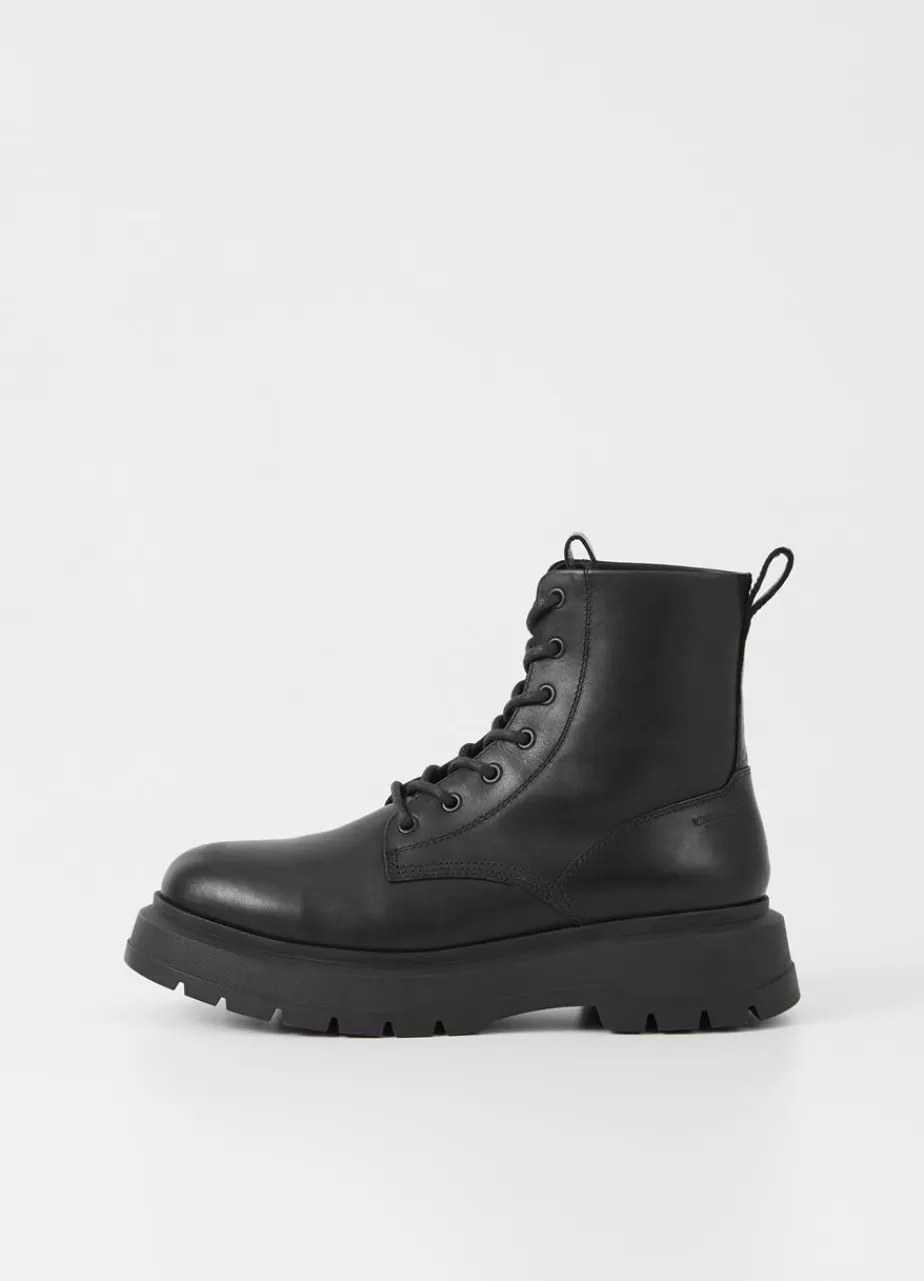 Vagabond Jeff Bottes Noir Cuir Flash Sale