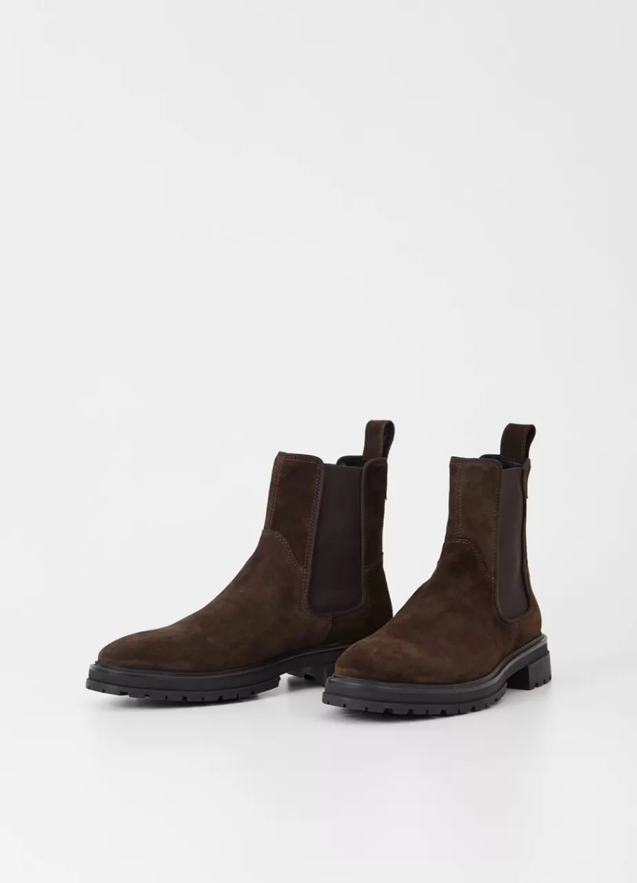 Vagabond Johnny 2.0 Bottes Marron Fonce Daim New