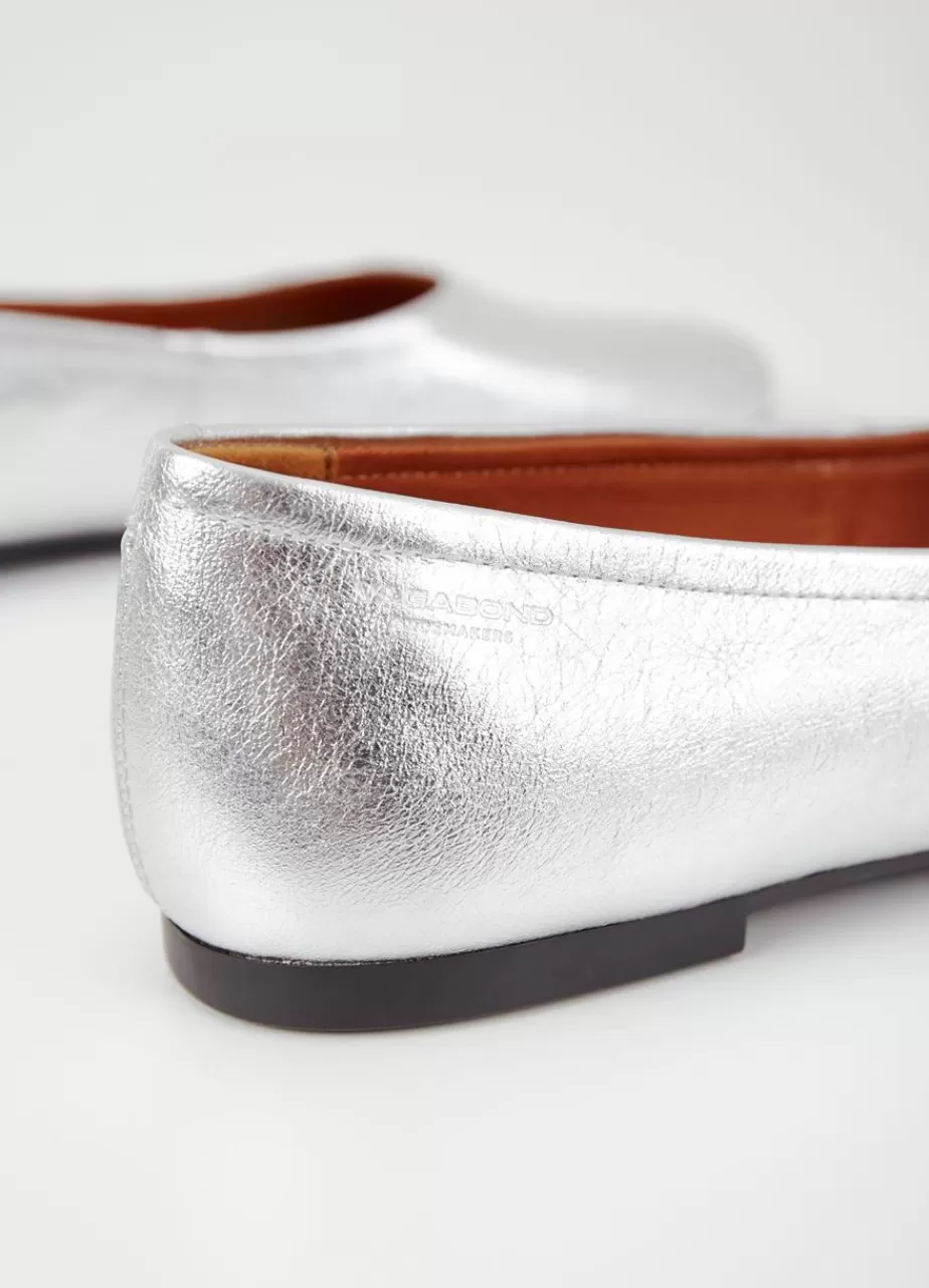 Vagabond Jolin Chaussures Argent Cuir Metallique Flash Sale