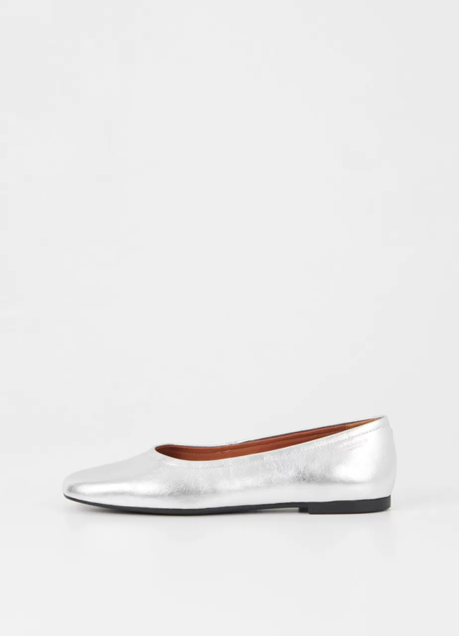 Vagabond Jolin Chaussures Argent Cuir Metallique Flash Sale