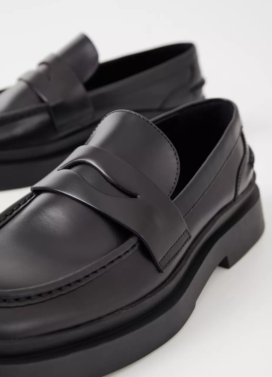 Vagabond Mike Loafer Noir Cuir Outlet