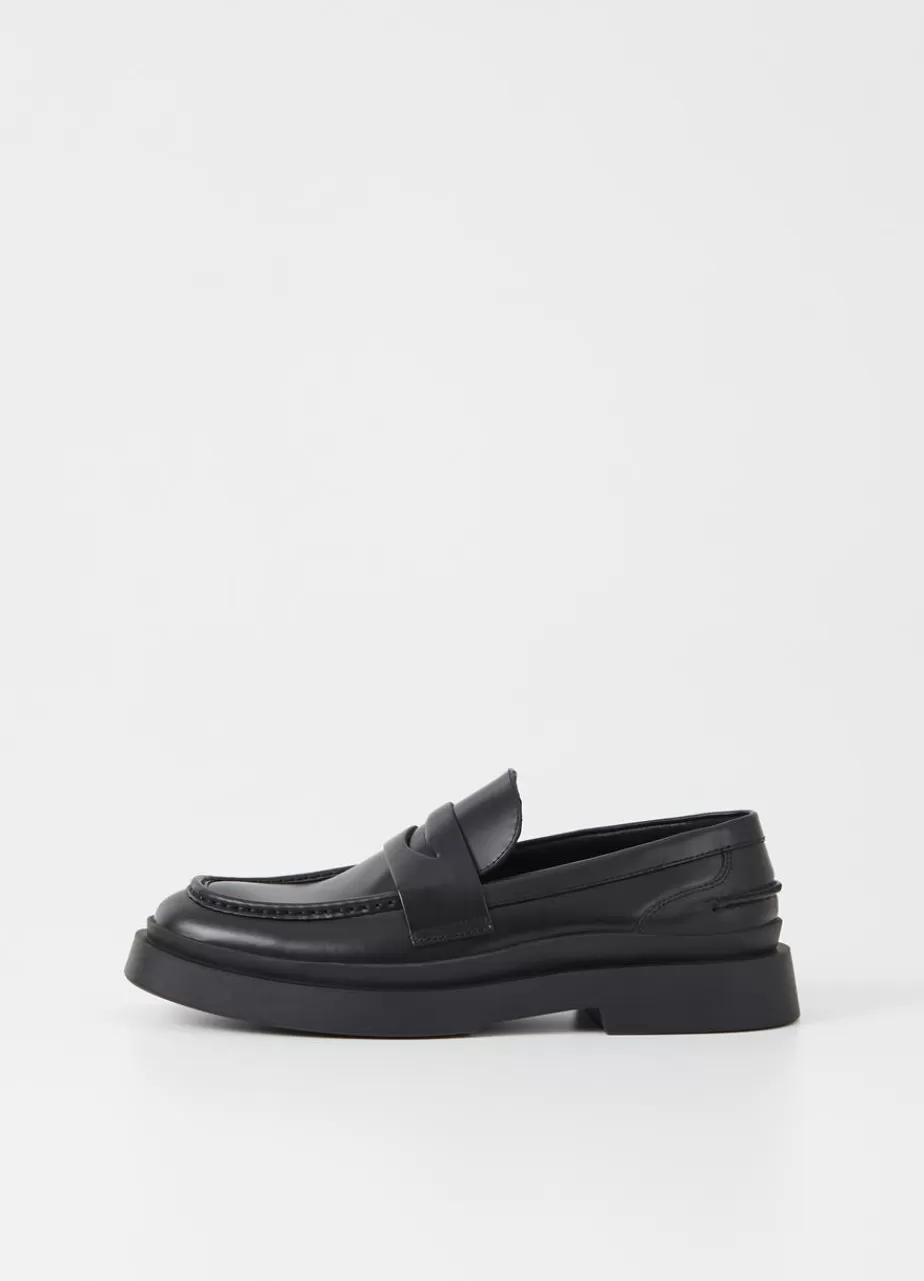 Vagabond Mike Loafer Noir Cuir Outlet