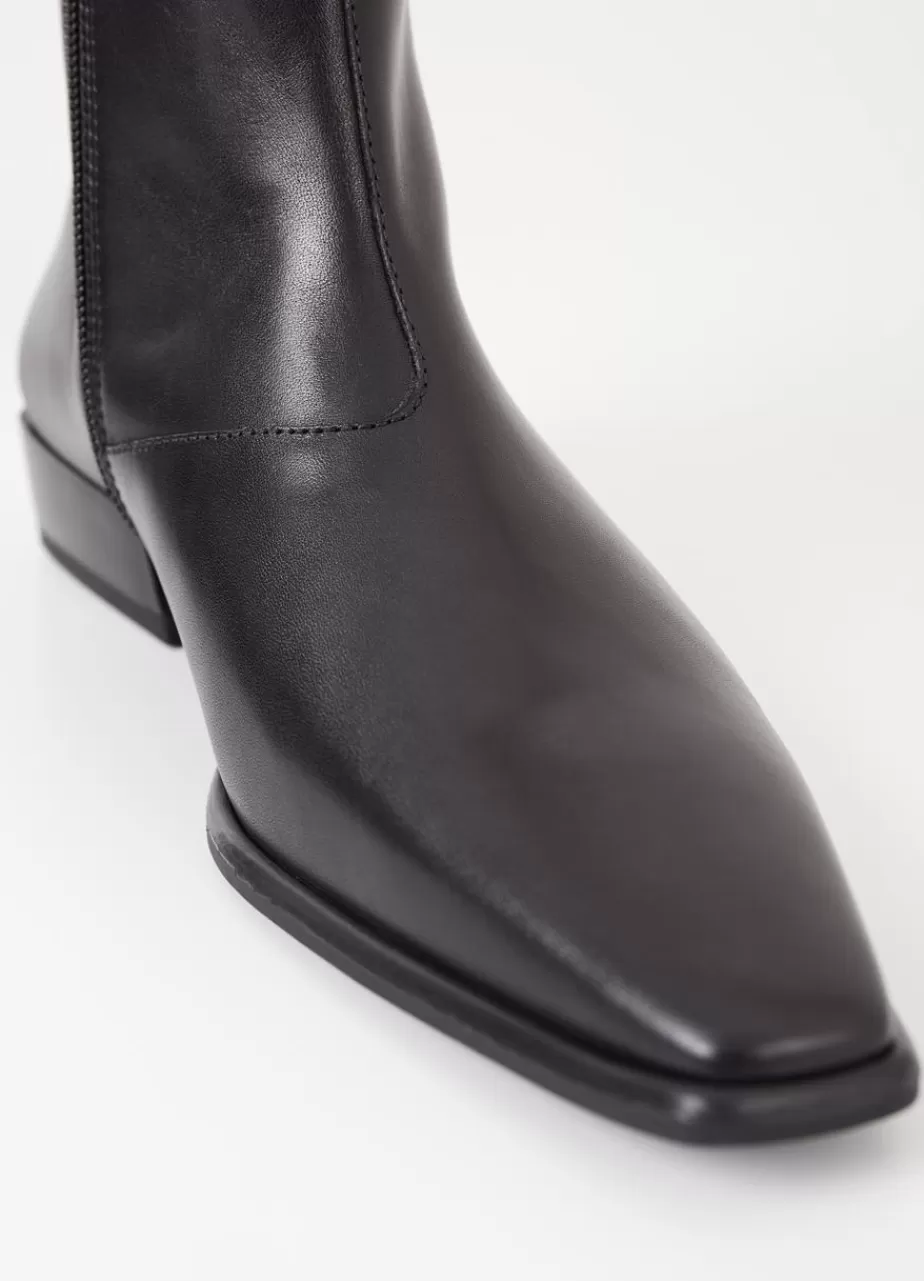 Vagabond Nella Bottes Noir Cuir Best Sale