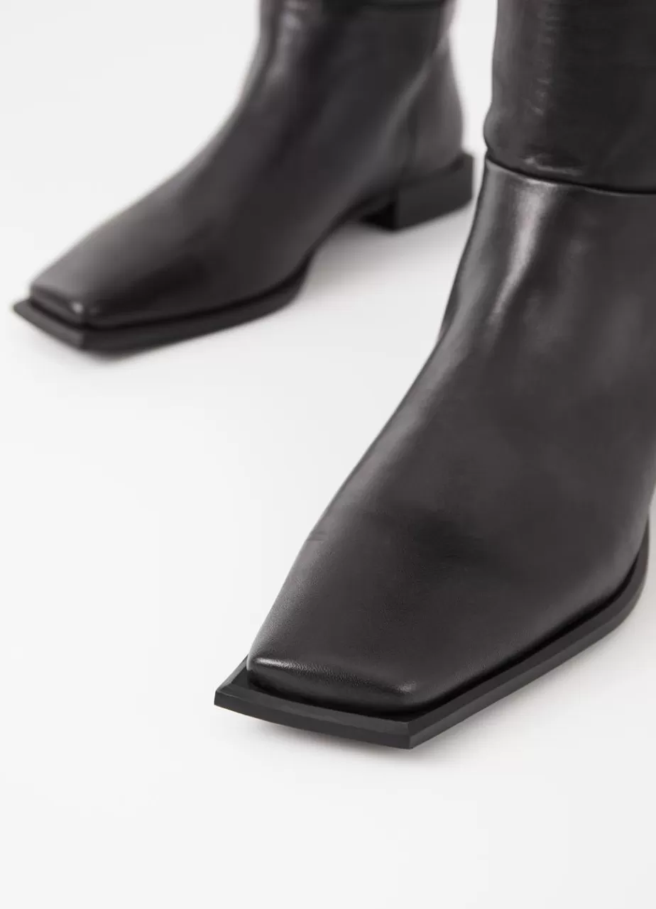 Vagabond Salma Bottes Hautes Noir Cuir Cheap