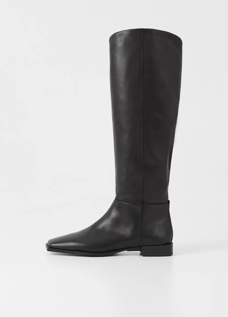 Vagabond Salma Bottes Hautes Noir Cuir Cheap