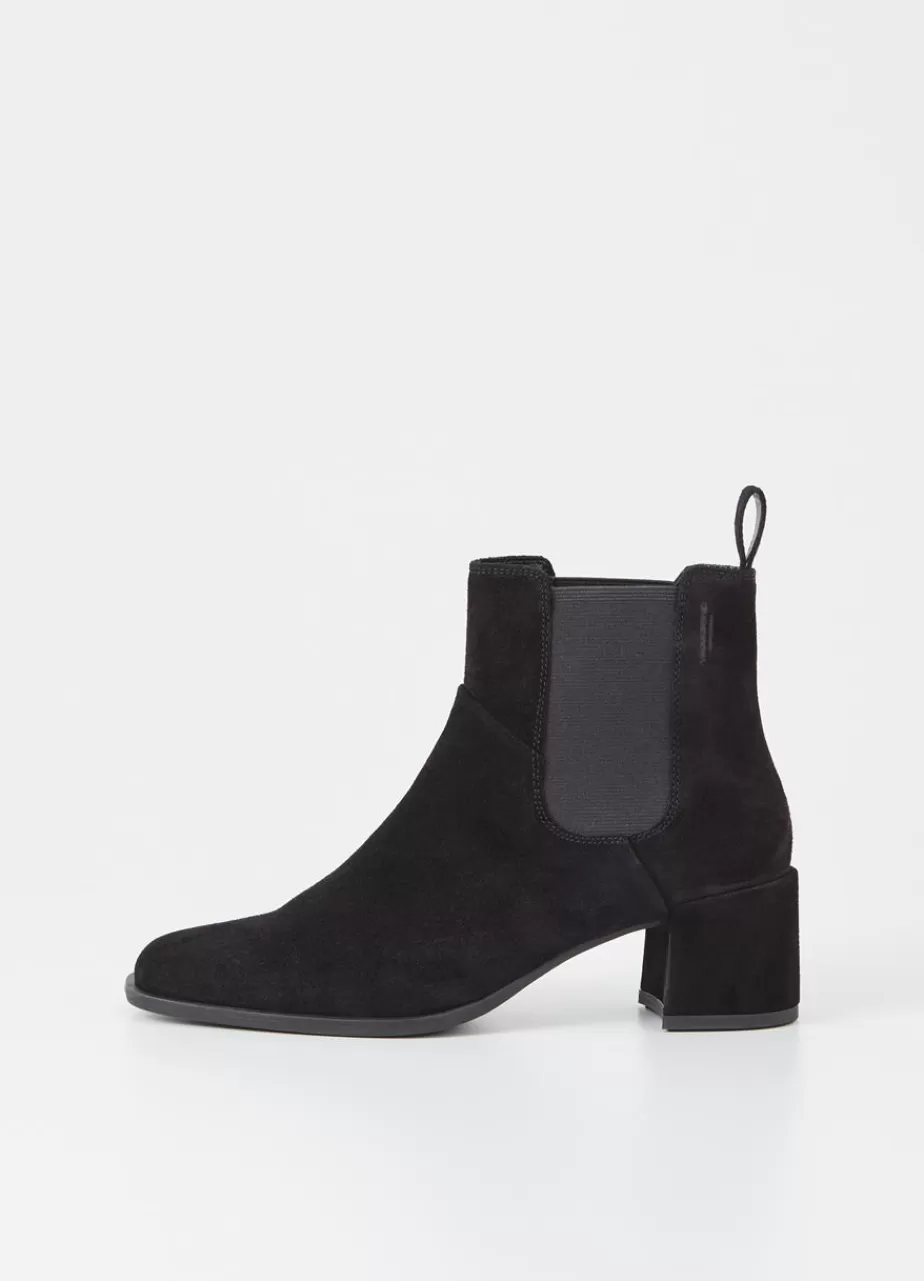 Vagabond Stina Bottes Noir Daim Cheap