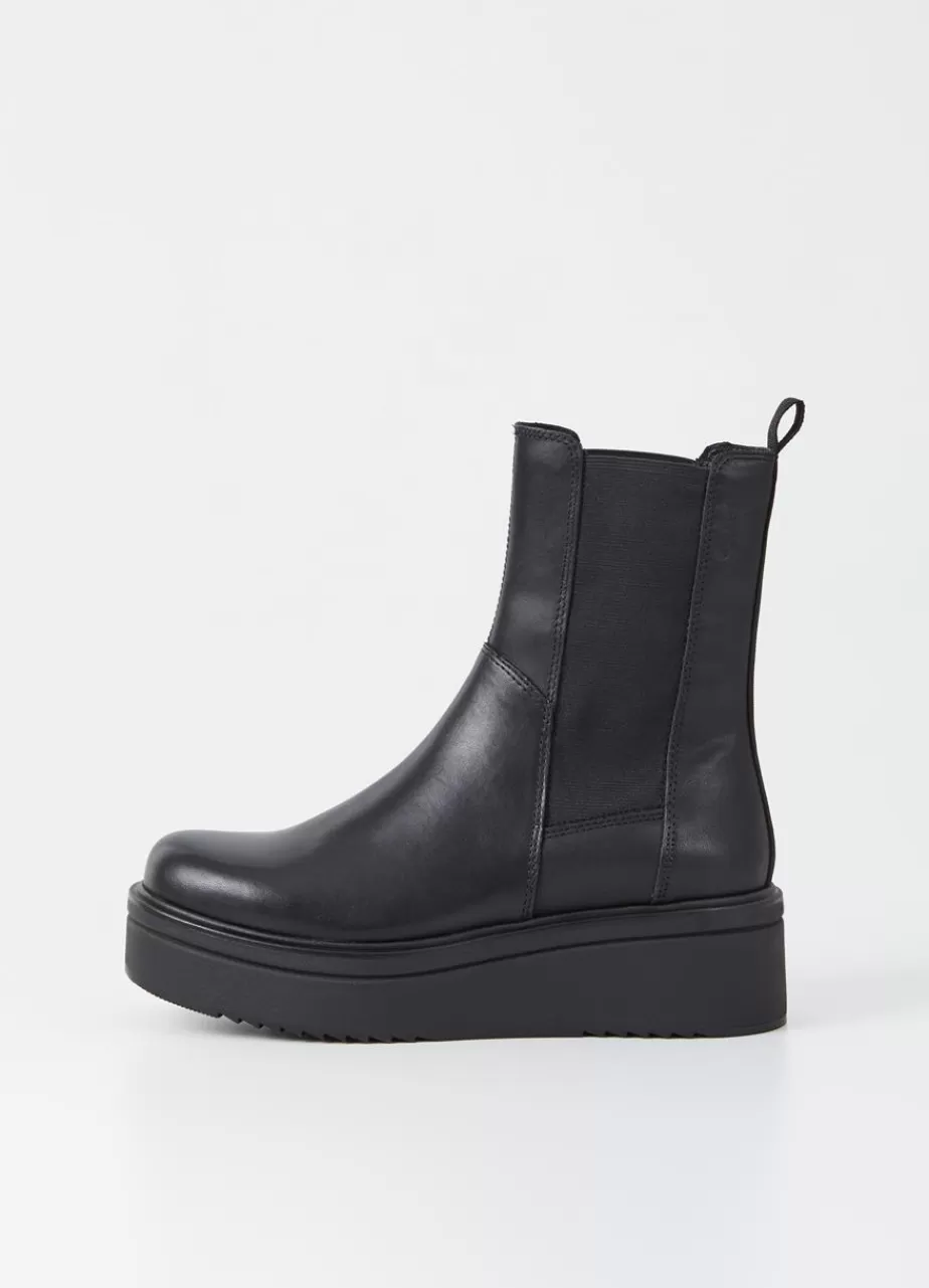 Vagabond Tara Bottes Noir Cuir Outlet