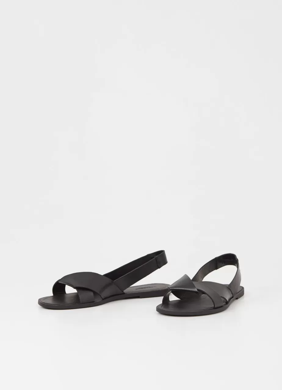 Vagabond Tia 2.0 Sandales Noir Cuir Flash Sale