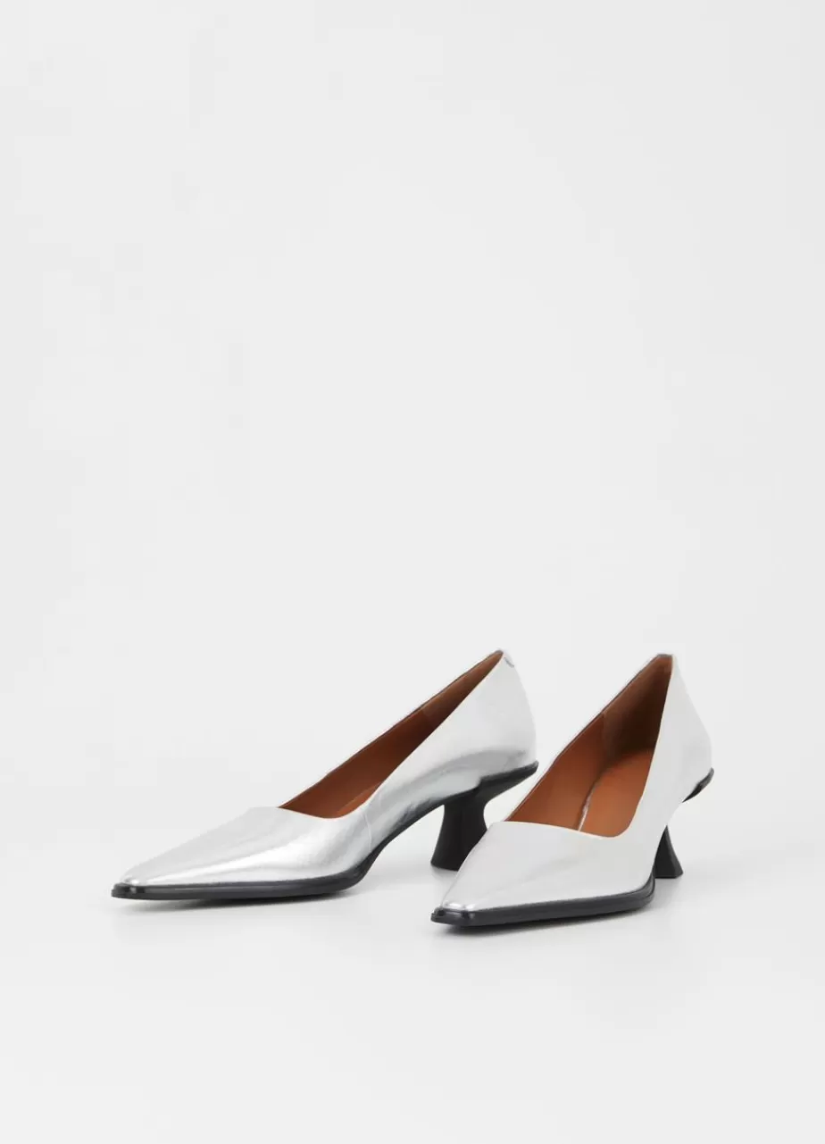 Vagabond Tilly Escarpins Argent Cuir Metallique Cheap