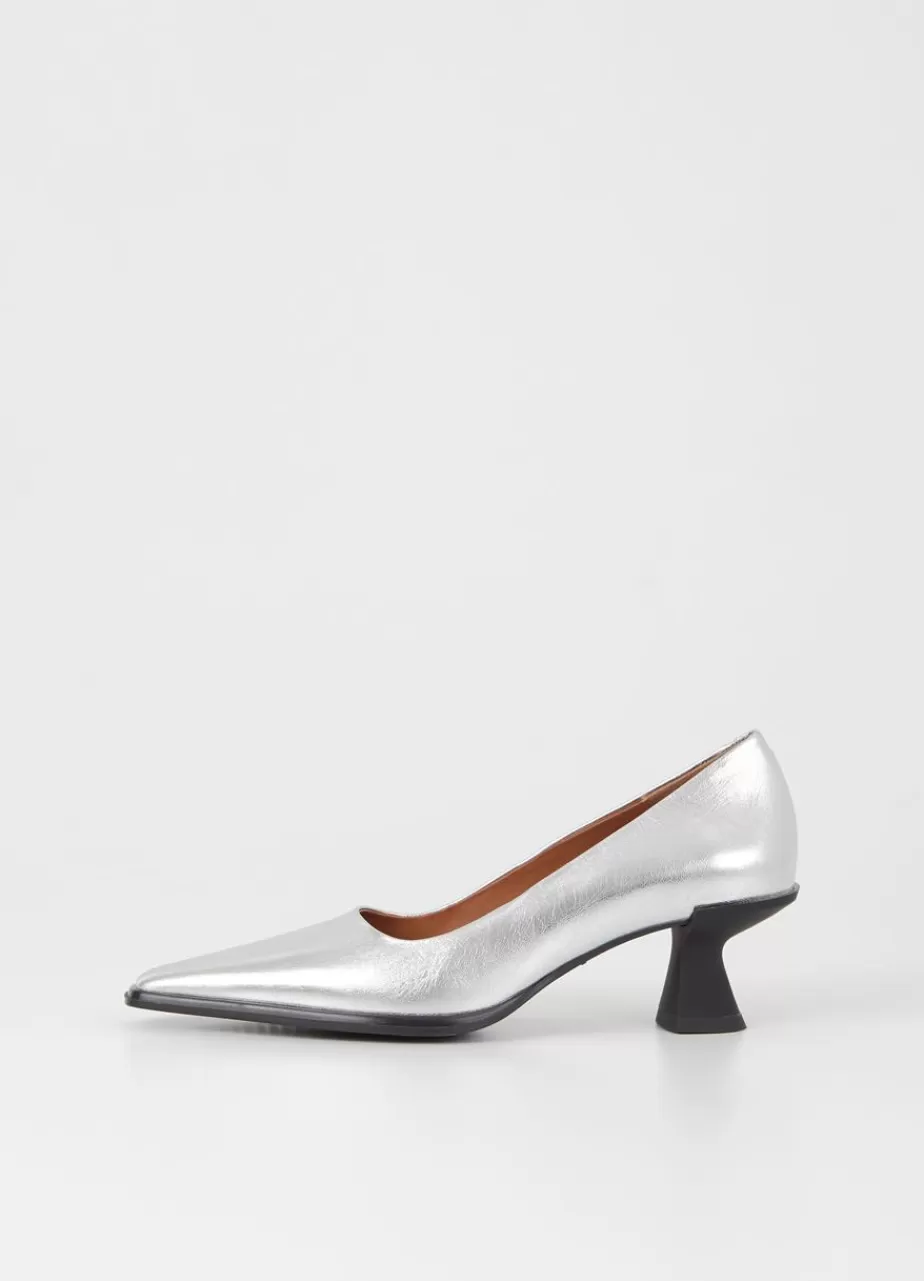 Vagabond Tilly Escarpins Argent Cuir Metallique Cheap
