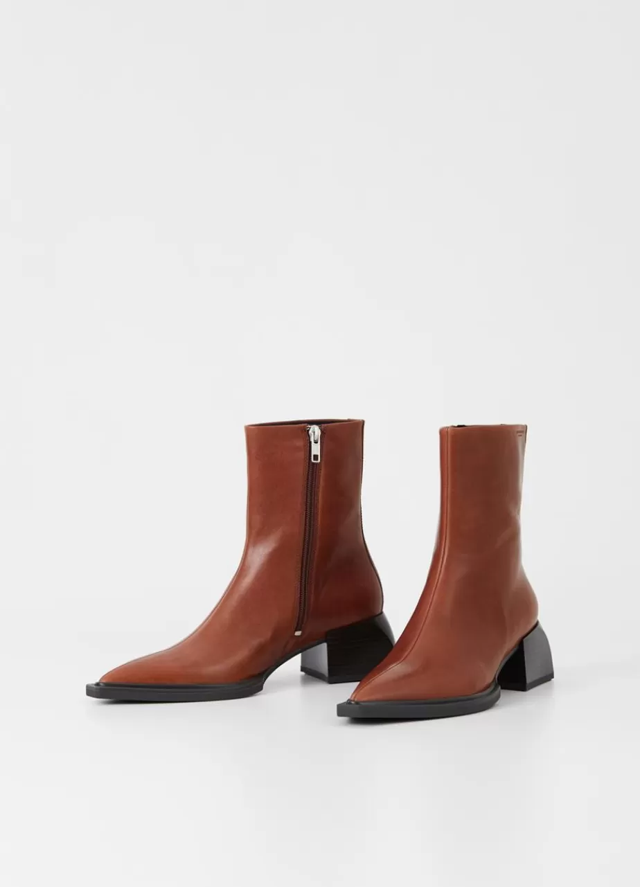 Vagabond Vivian Bottes Marron Cuir Hot