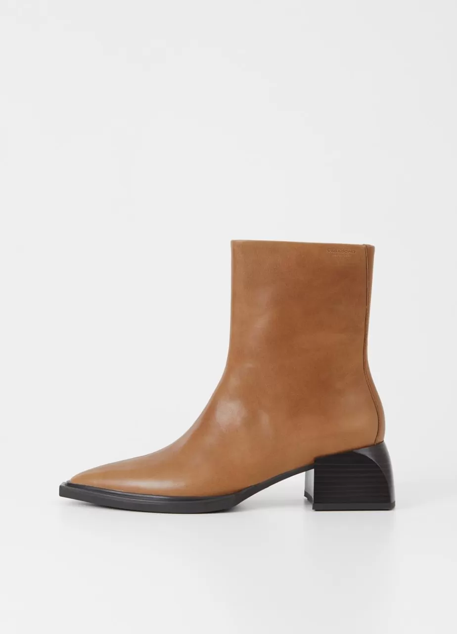 Vagabond Vivian Bottes Marron Clair Cuir Fashion