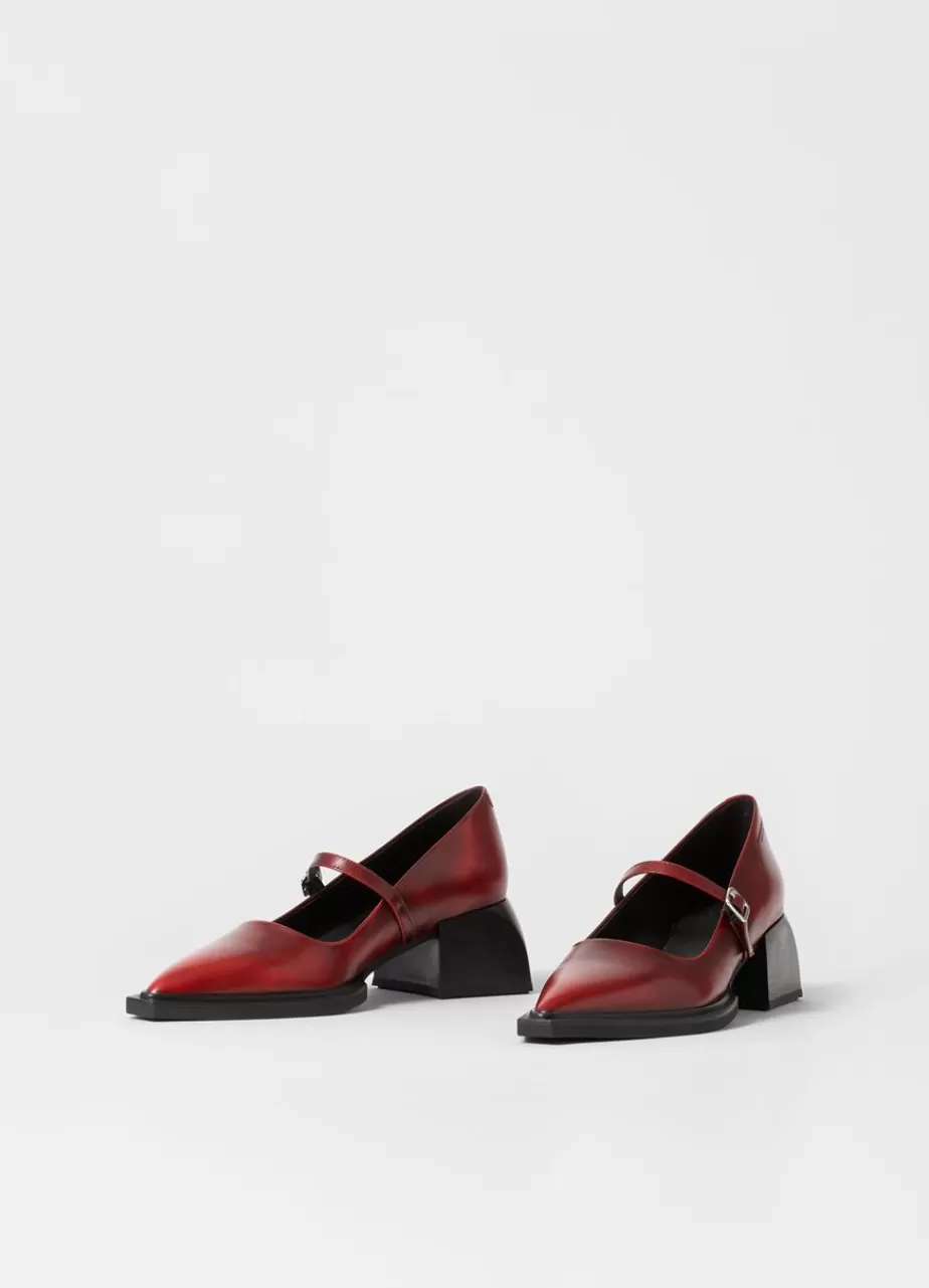 Vagabond Vivian Escarpins Rouge Brosse New