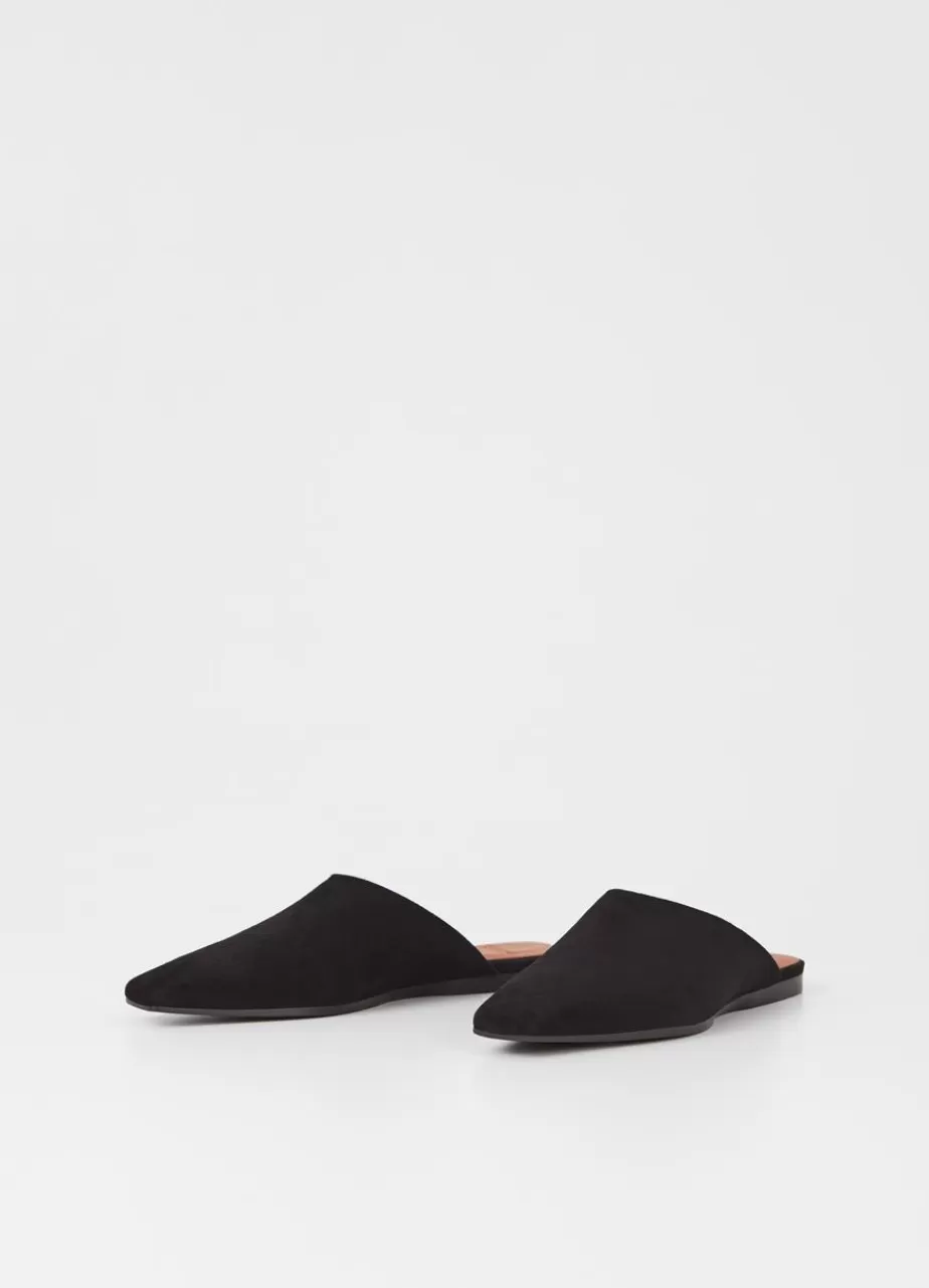 Vagabond Wioletta Mules Noir Daim Clearance