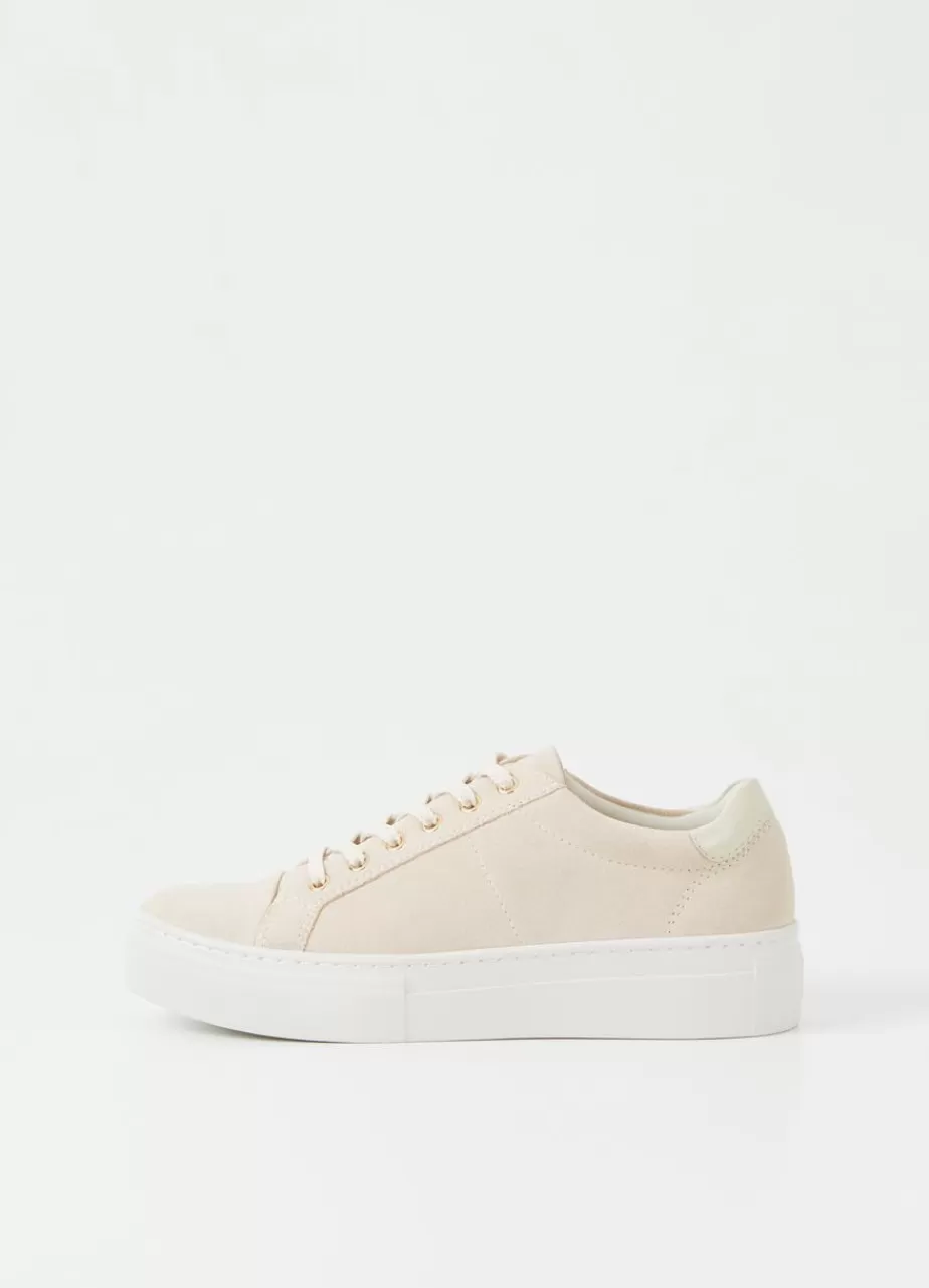 Vagabond Zoe Platform Baskets Blanc Casse Daim Discount